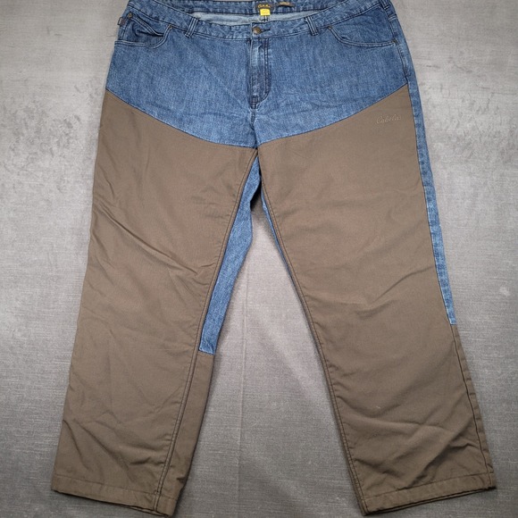 Cabela's Brush Pants Mens 48x32 Hunting Jeans Denim Canvas Outdoor - Picture 1 of 10